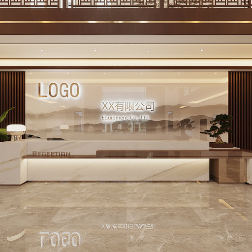 现代公司前台全景