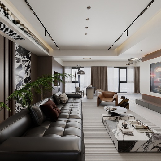 阔达装饰江城壹号书院2-2-1201雅居设计